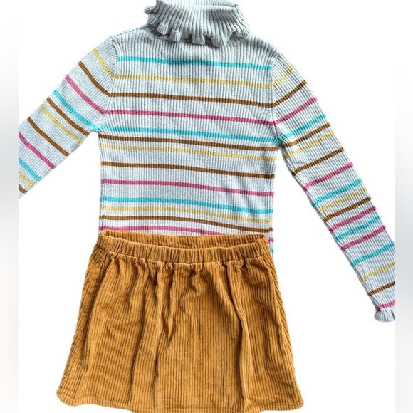 Tommy Bahama Girls 2PC Outfit - Turtle  Neck Knit Sweater & Skirt 7-8 - Picture 5 of 7